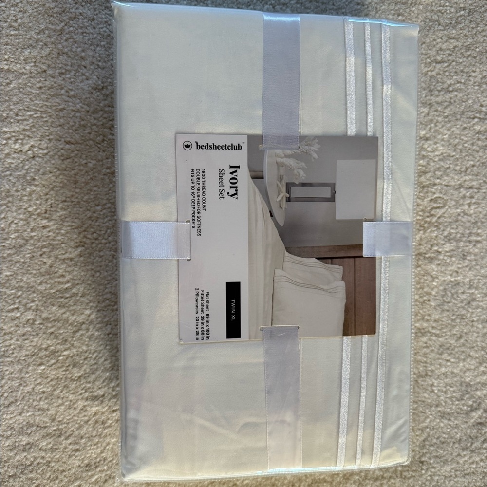 Ivory Twin XL Sheet Set